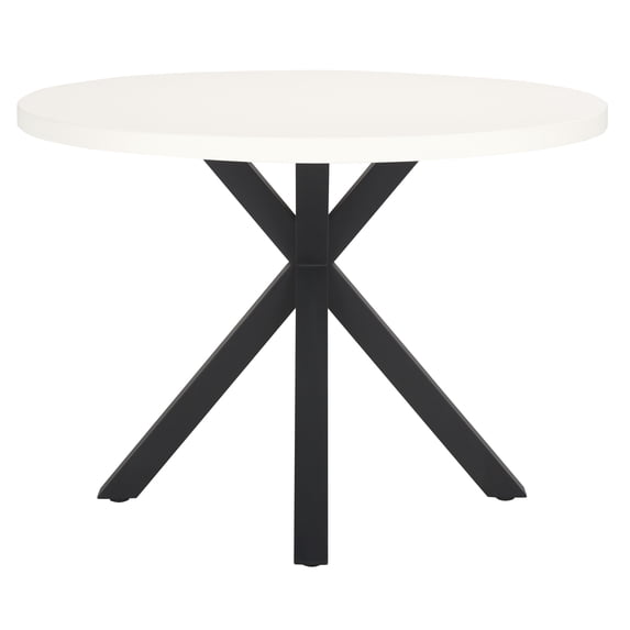 Safavieh Saxon Modern Steel Outdoor Dining Table, White