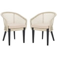 thumbnail image 1 of Safavieh Saxon Modern Wood Outdoor Armchair - Set of 2, Beige, 1 of 12