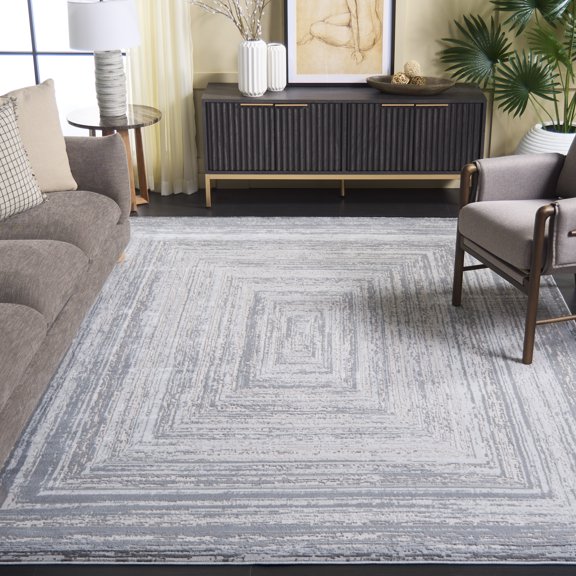 Safavieh Saylor Denzel Geometric Area Rug, Gray/Ivory, 9' x 12'