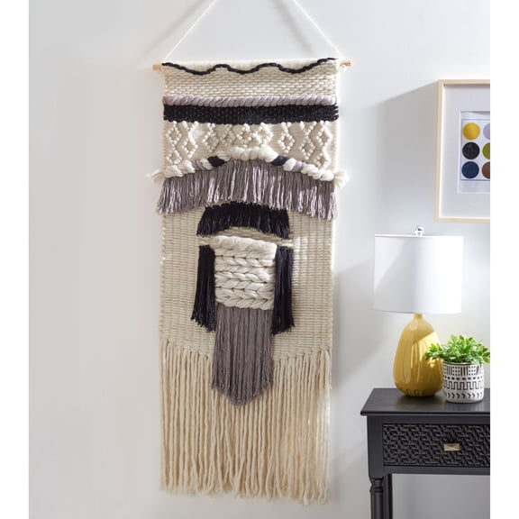 Safavieh Sedona Ace Southwestern Woven Wall Tapestry, Ivy/Gry, 39"x22"