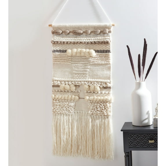 Safavieh Sedona Ben Southwestern Woven Wall Tapestry, Ivy/Bge, 36"x22"