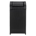 thumbnail image 1 of Safavieh Serapis Outdoor Patio Trash Bin - Black, 1 of 13