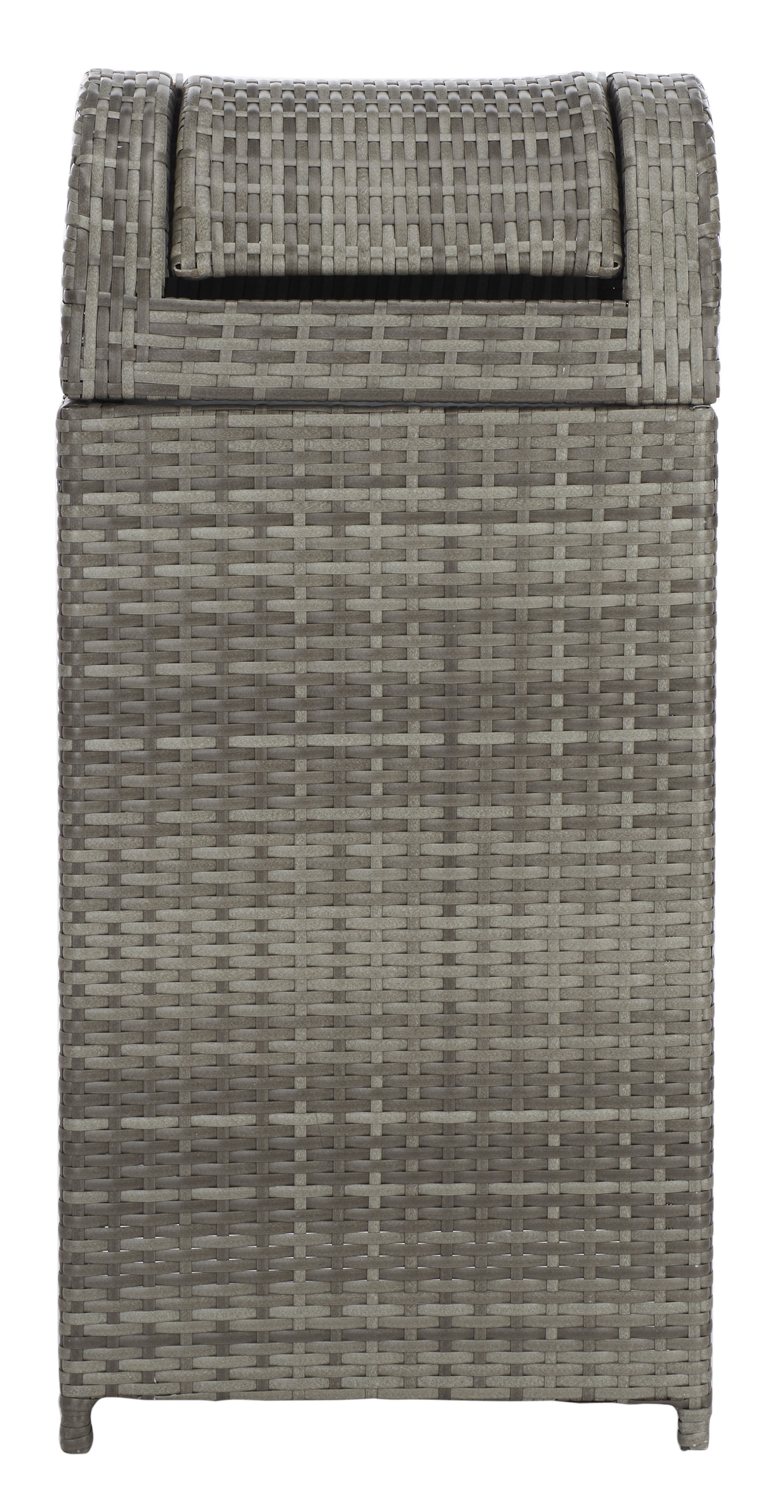 Safavieh Serapis Outdoor Patio Trash Bin - Grey