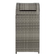 thumbnail image 1 of Safavieh Serapis Outdoor Patio Trash Bin - Grey, 1 of 13