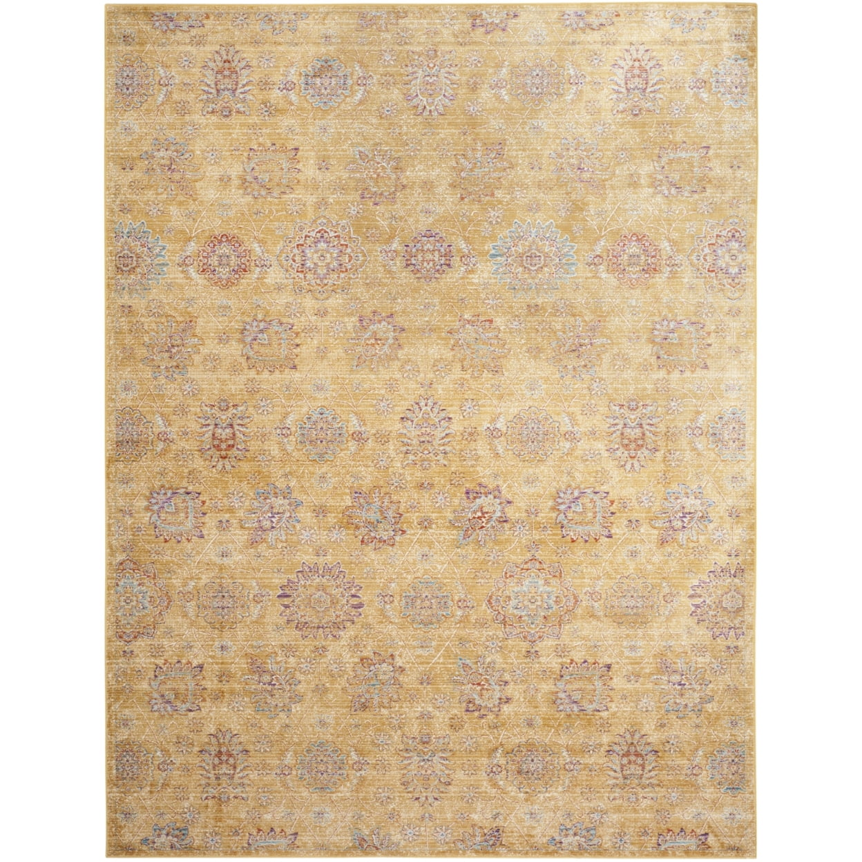 Elysian Light Blue Viscose 47" Rectangular Rug
