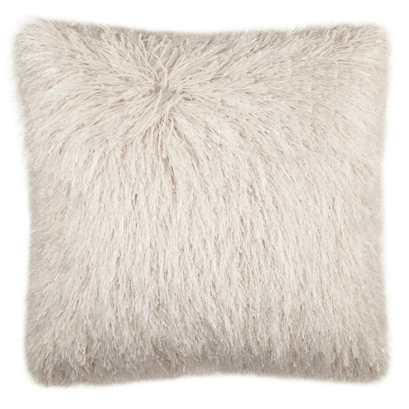 Safavieh Shag Modish Metallic Solid Plush Pillow