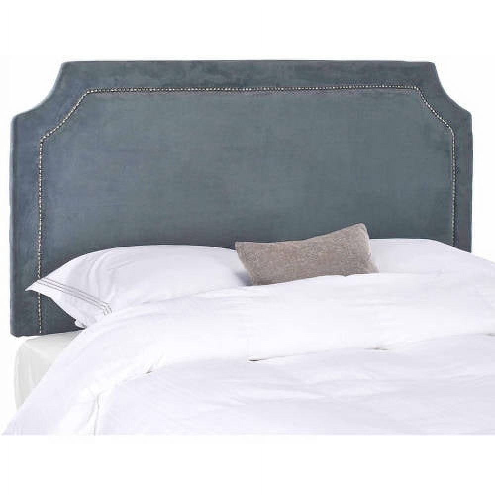 Safavieh Shayne Modern Classic Upholstered Headboard with Nail Heads, Full, Grey