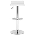thumbnail image 1 of Safavieh Sheba Square Swivel Adjustable Height Low Back Barstool, White, 1 of 7
