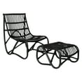 thumbnail image 1 of Safavieh Shenandoah Indoor/Outdoor Mid-Century Rattan Accent Chair, Black, 1 of 9