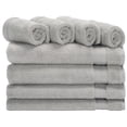 thumbnail image 1 of Safavieh Signature 8 Pc Cotton Towel Bundle in Gray, 1 of 8
