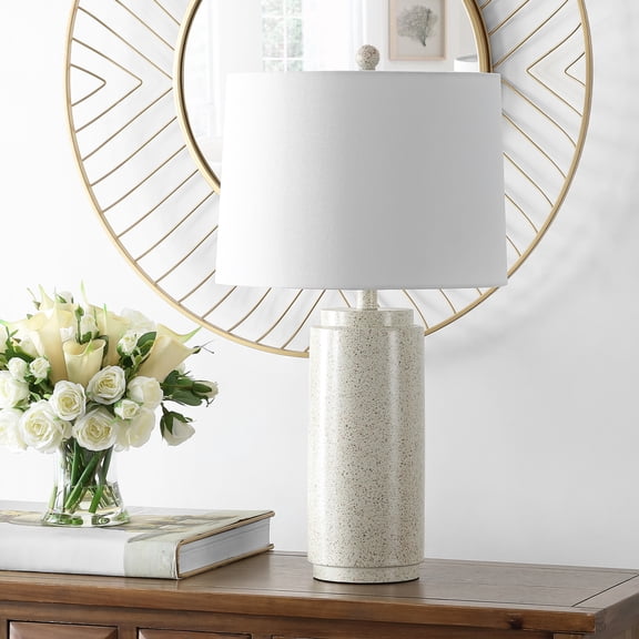 Safavieh Silla 25.5 in. Abstract Table Lamp, White/Grey