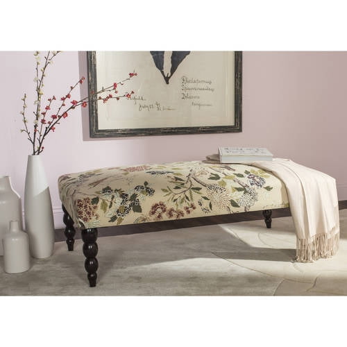 Safavieh Mercer Collection Simba Multicolored and Espresso Bench