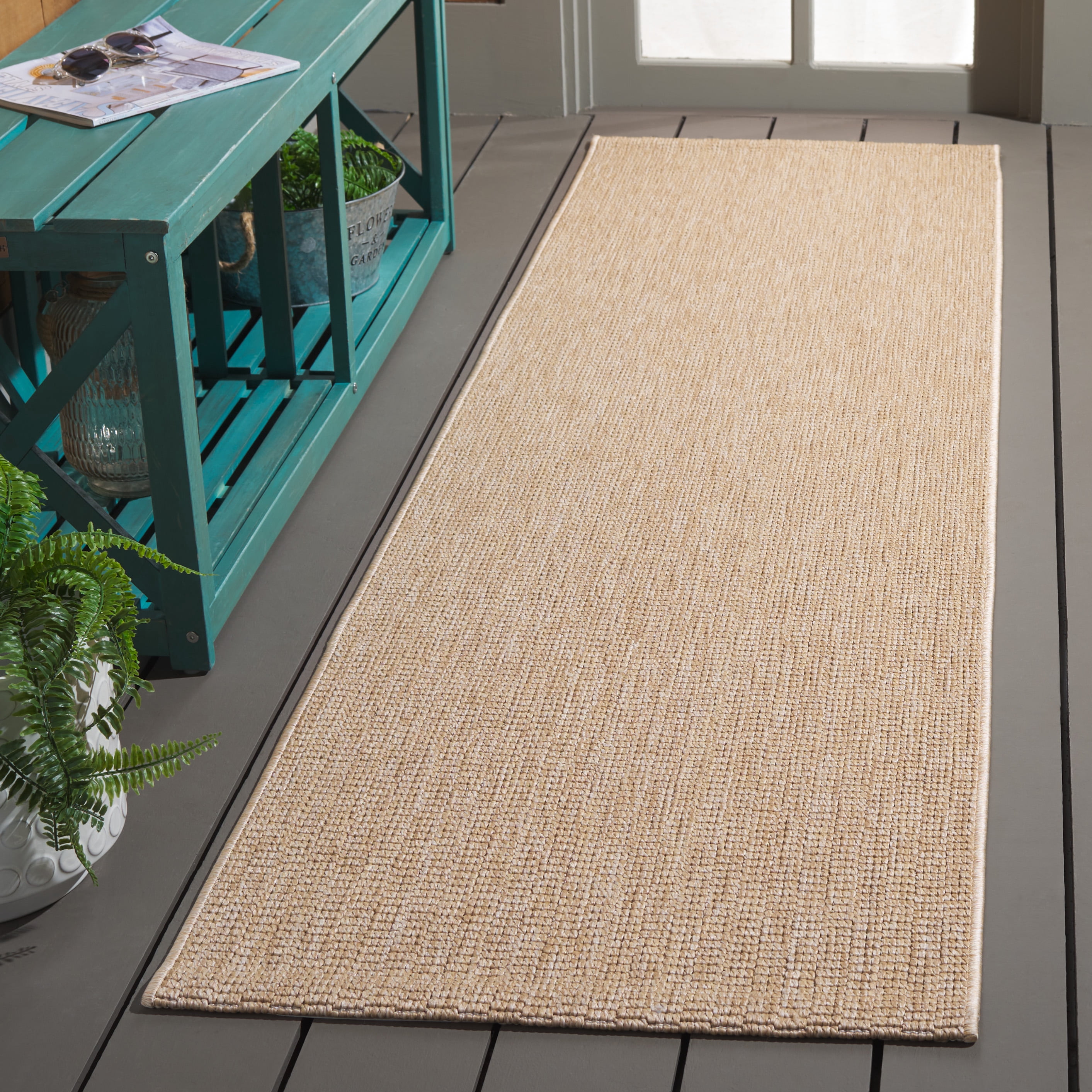 Safavieh Sisal All-Weather Dania Solid Indoor/Outdoor Runner Rug, Natural, 2'2" x 5'