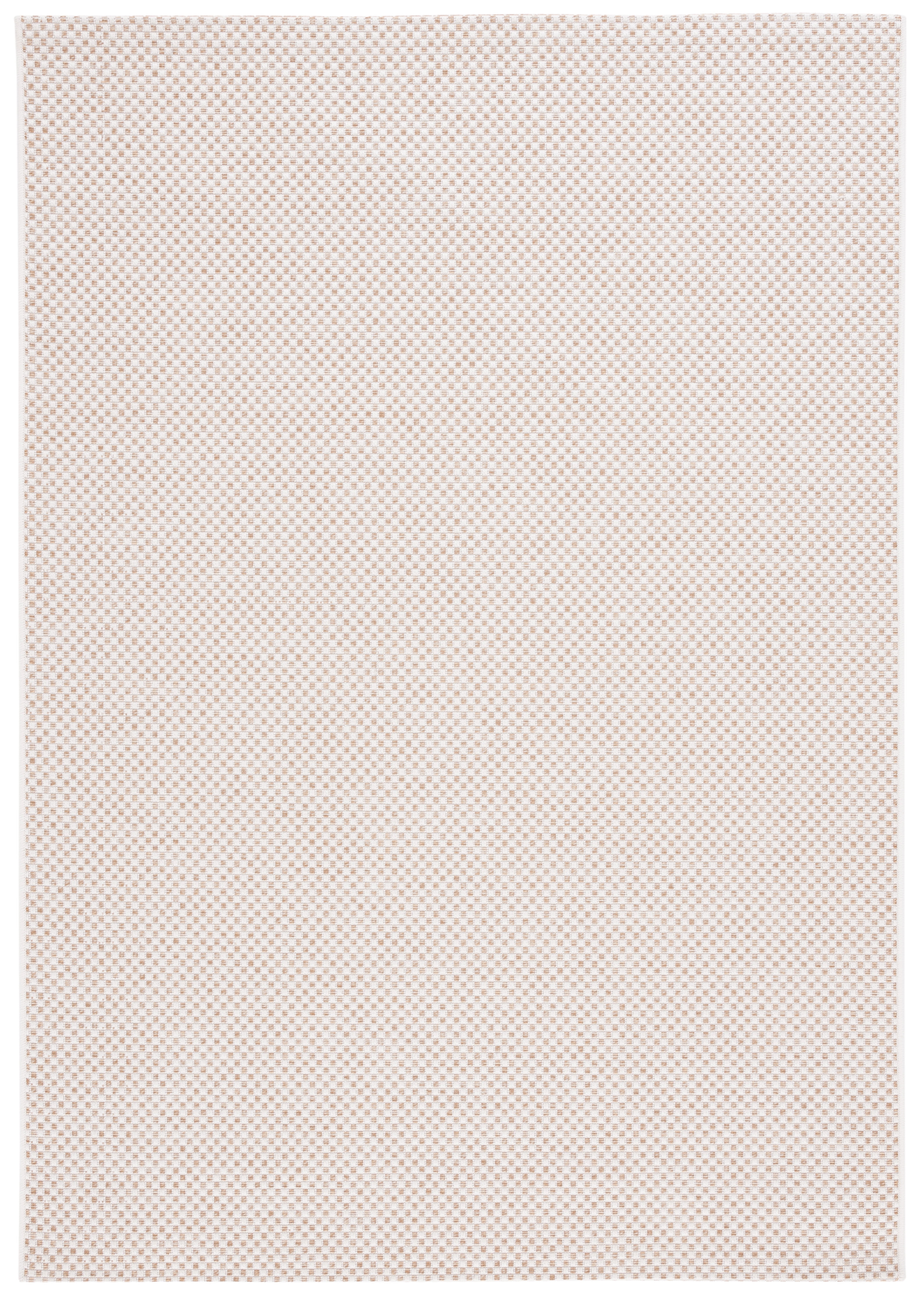 Ivory and Natural Flat Woven Rectangular Rug