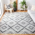 thumbnail image 1 of Safavieh  Skyler Edwige Modern Rug Grey/Black 10'  x  14' 10' x 14' Indoor Bedroom,Living Room,Dining Room Black Rectangle, 1 of 5
