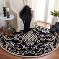 thumbnail image 1 of Safavieh Soho Aras Abstract Area Rug, Black/Ivory, 6' x 6' Round, 1 of 10