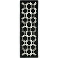 thumbnail image 1 of Contemporary Rug - Soho -Black/Ivory-Color:Black/Ivory,Design:Contemporary,Shape:Runner,Size:8'L x 2'6" W, 1 of 3