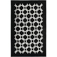 thumbnail image 1 of Contemporary Rug - Soho -Black/Ivory-Color:Black/Ivory,Design:Contemporary,Shape:Rectangle,Size:8'L x 5' W, 1 of 3
