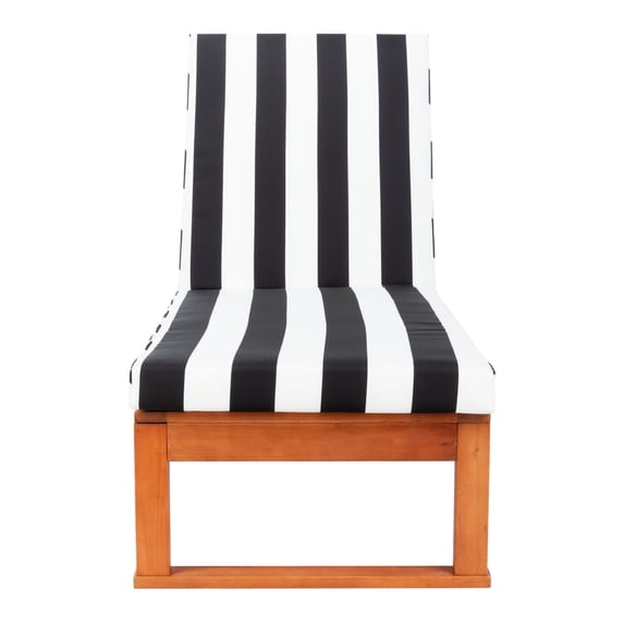 Safavieh Solano Outdoor Patio Sunlounger - Natural/Black