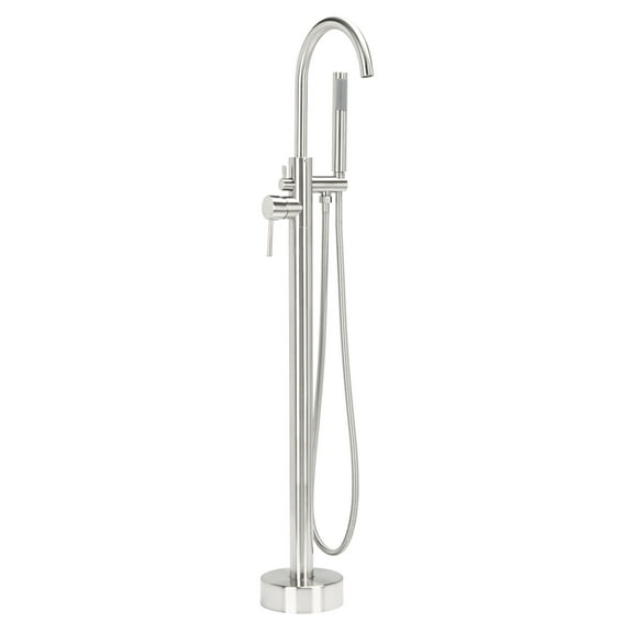 Safavieh Solea Capri Single Handle Above Ground Shower System, Brushed Nickel