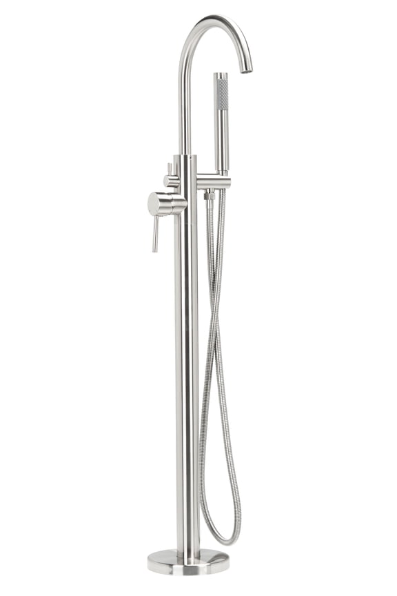 Solea Capri Single Handle Below Ground Shower System, Brushed Nickel