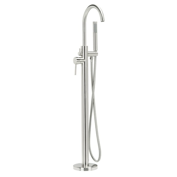 Safavieh Solea Capri Single Handle Below Ground Shower System, Brushed Nickel