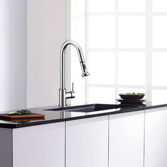 Safavieh Solea Enchant Kitchen Faucet in Chrome