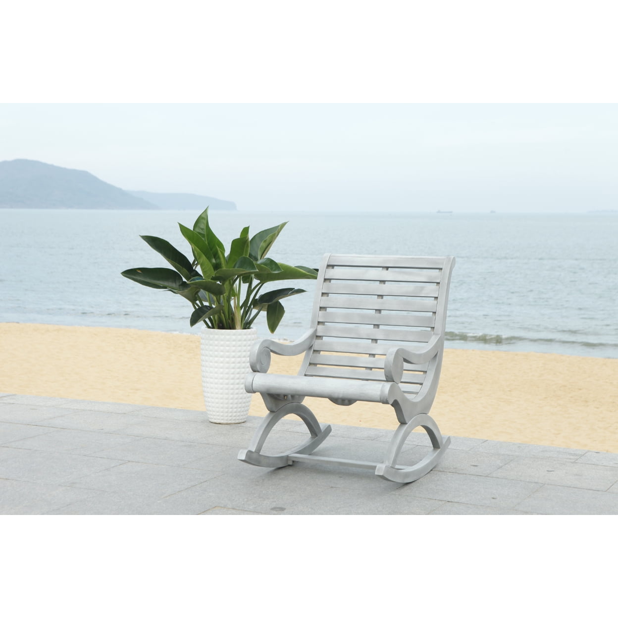 Safavieh Sonora Indoor/Outdoor Traditional Rocking Chair - Walmart.com