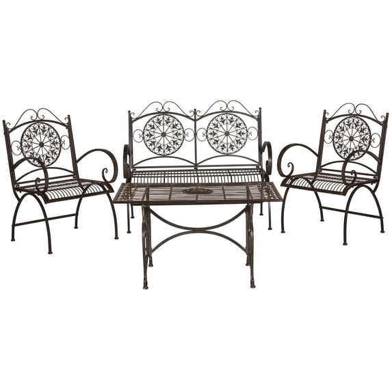 Safavieh Sophie Outdoor Traditional 4 Piece Living Set