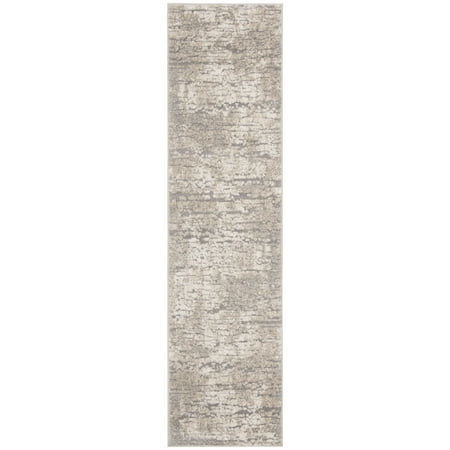 SAFAVIEH Spirit Annabelle Abstract Runner Rug, Taupe/Ivory, 2' x 22'