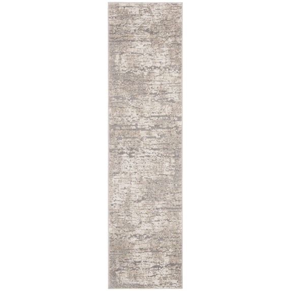 SAFAVIEH Spirit Annabelle Abstract Runner Rug, Taupe/Ivory, 2' x 22'