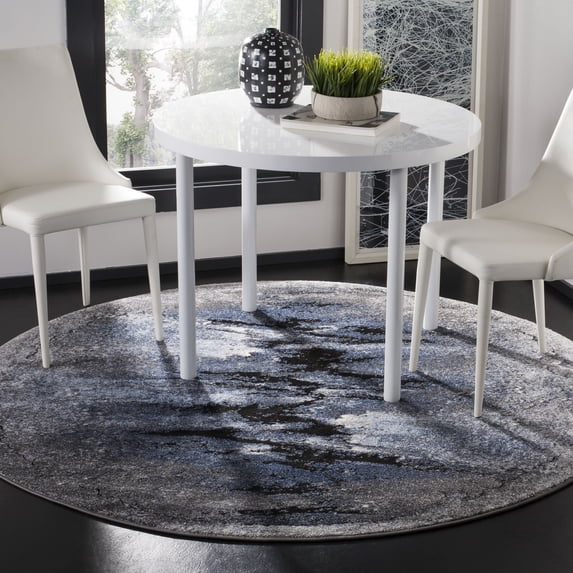 Safavieh Spirit Eriselda Modern Abstract Rug 6'7" x 6'7" 6' Round,8' Round Indoor Bedroom,Living Room,Dining Room Round
