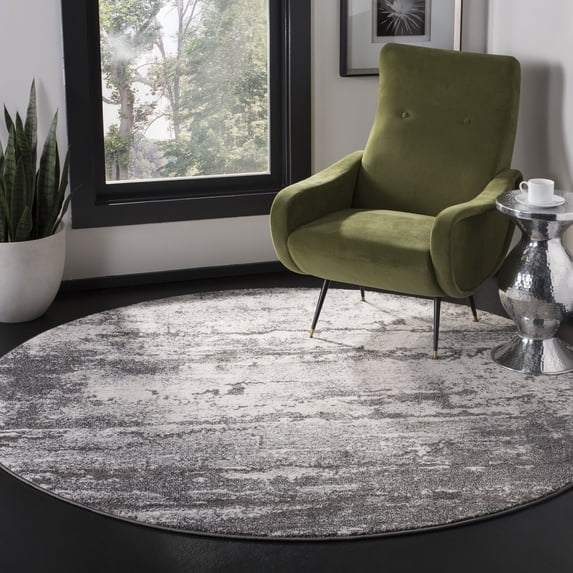 Safavieh Spirit Vania Modern Abstract Rug 6'7" x 6'7" 6' Round,8' Round Indoor Living Room,Bedroom,Dining Room Round