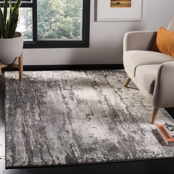 Safavieh Spirit Vania Modern Abstract Rug 6'7" x 6'7" 6' Square,8' Square Indoor Living Room,Bedroom,Dining Room Square
