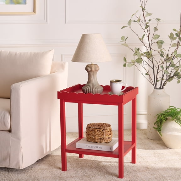 Safavieh Starlyn Wood Cottage End Table, Red