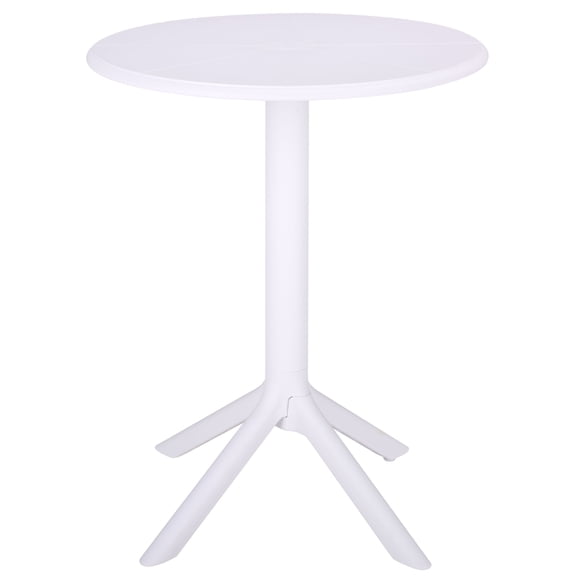 Safavieh Stella Outdoor Polyethylene Round Bistro Table, White