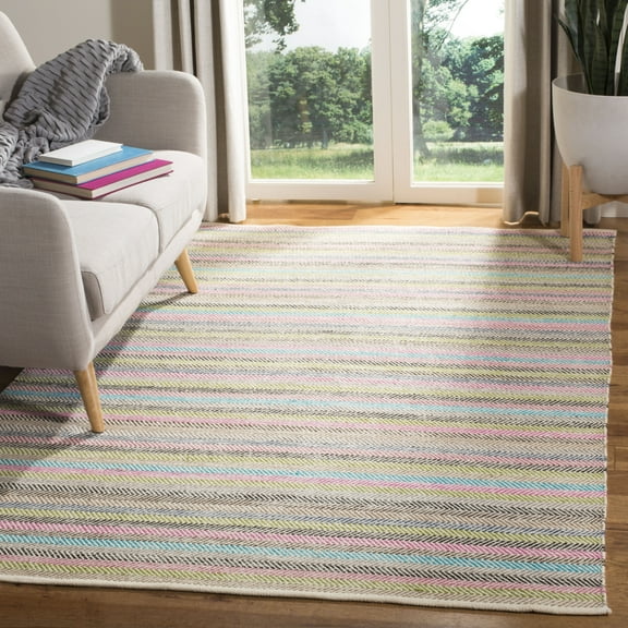 Safavieh SAFAVIEH Striped Kilim STK421D Light Grey / Multi Rug
