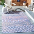 thumbnail image 1 of Safavieh Summer Merrill Outdoor Geometric Distressed Area Rug, Blue/Light Blue, 6'7" x 6'7" Round, 1 of 6