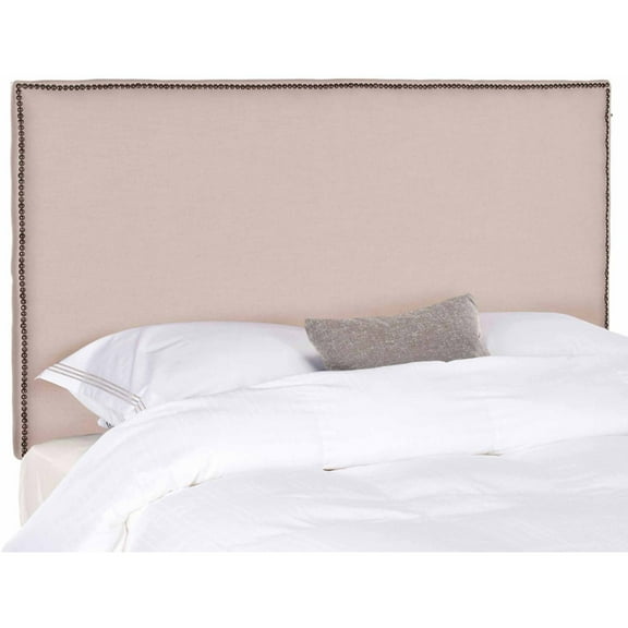 Safavieh Sydney Classic Glam Upholstered Headboard, Full, Taupe