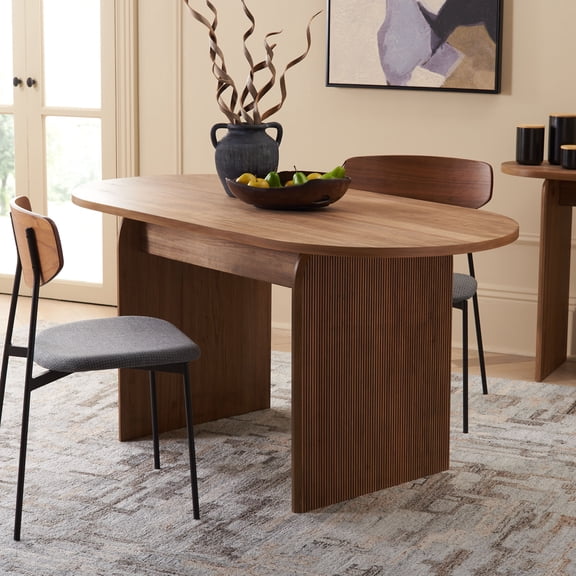 Safavieh Syura 62" Oval Dining Table, Natural