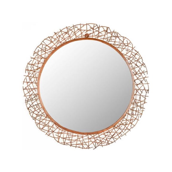 Twig Copper Mirror - 28.3W x 28.3H in.