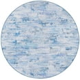 thumbnail image 1 of SAFAVIEH Tacoma Hailey Abstract Machine Washable Area Rug, Grey/Blue, 6' x 6' Round, 1 of 7
