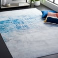 thumbnail image 1 of SAFAVIEH Tacoma Archer Abstract Machine Washable Runner Rug, Grey/Blue, 2'6" x 6', 1 of 5