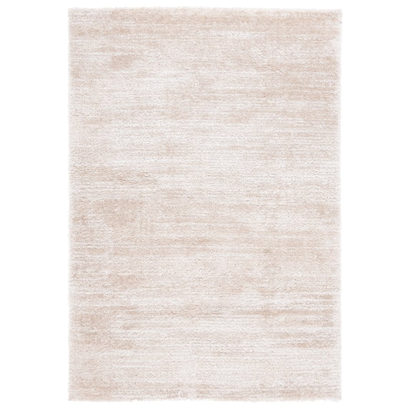 SAFAVIEH Tahoe Trudi Distressed Shag Area Rug, Ivory/Gold, 9' x 12'