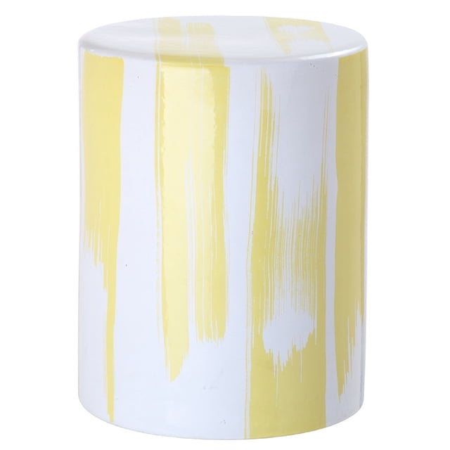 Safavieh Talon Abstract Indoor/Outdoor Garden Patio Stool, Yellow - Walmart.com