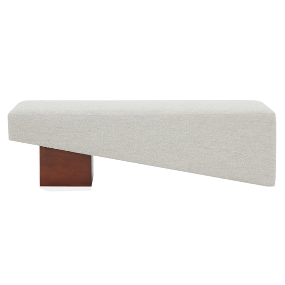 Safavieh Tanyalee Triangle Wood Bench in Light Brown/Brown