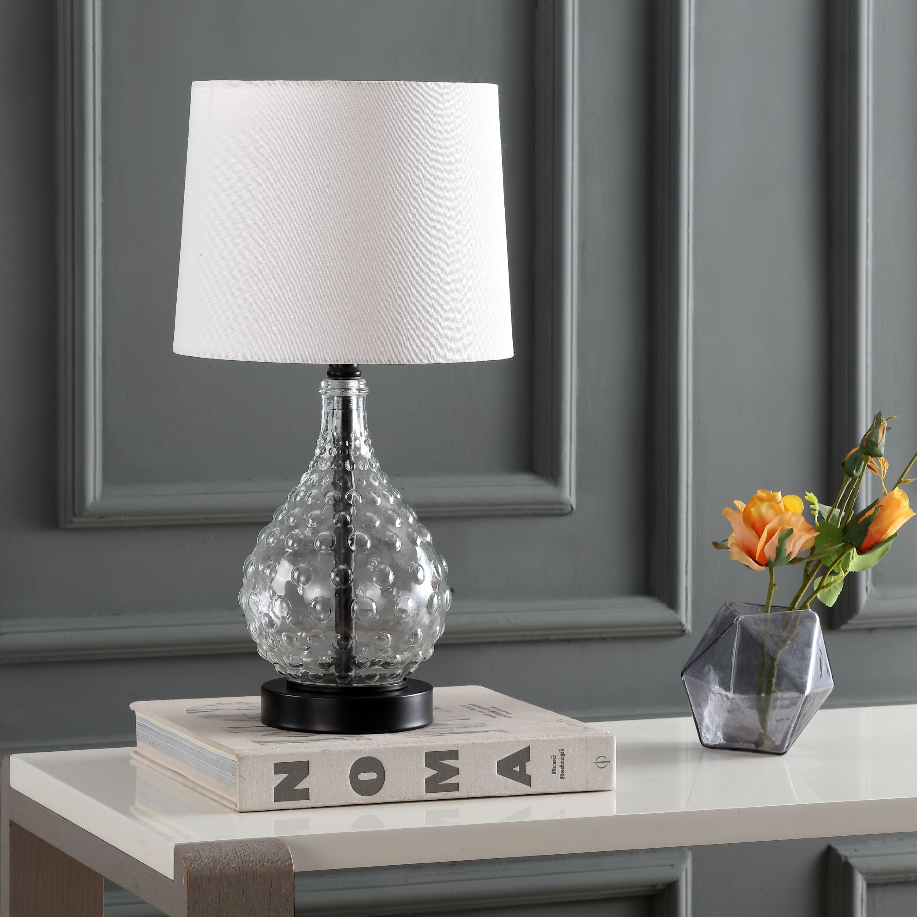 Safavieh Targari Rustic 19 in. H Table Lamp, Black/Clear - Walmart.com