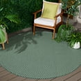 thumbnail image 1 of Safavieh Terrace Bayon Geometric Indoor/Outdoor Area Rug, Dark Green/Light Green, 6'7" x 6'7" Round, 1 of 15
