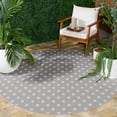 thumbnail image 1 of Safavieh Terrace Bayon Geometric Indoor/Outdoor Area Rug, Gray/Ivory, 6'7" x 6'7" Round, 1 of 13