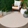 thumbnail image 1 of Safavieh Terrace Eadaoin Geometric Indoor/Outdoor Area Rug, Beige/Ivory, 6'7" x 6'7" Round, 1 of 15